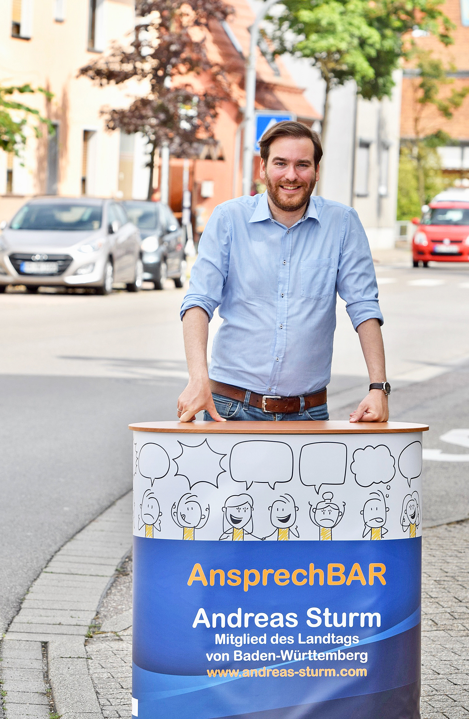 Das Wahlkreisb�ro von Andreas Sturm MdL wird mobil 