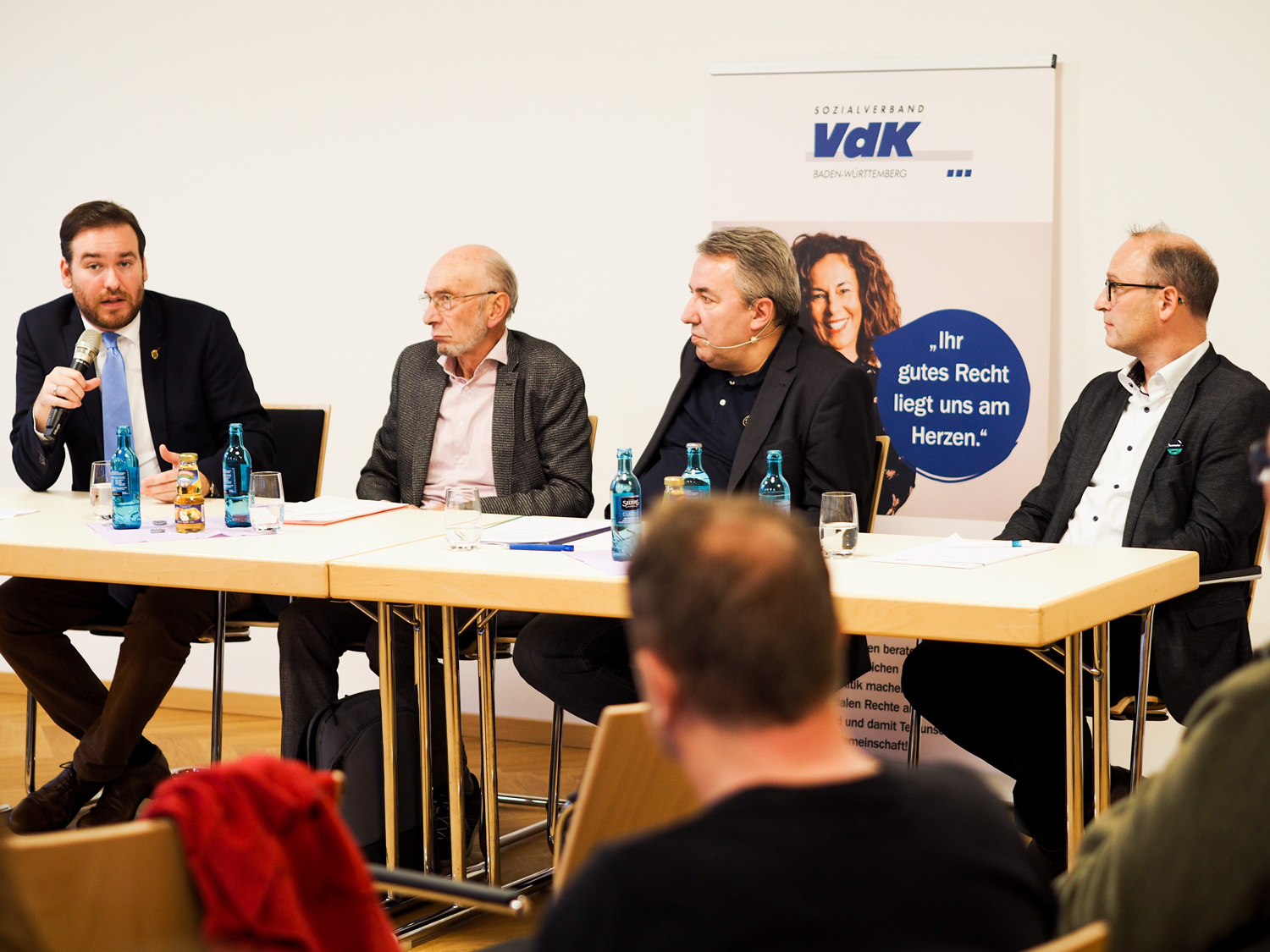 Auf dem Foto von links nach rechts:
Andreas Sturm MdL, Herbert Weidbrodt-Frey, Jürgen Gruler und Roland Bühler. (Foto: Montag)