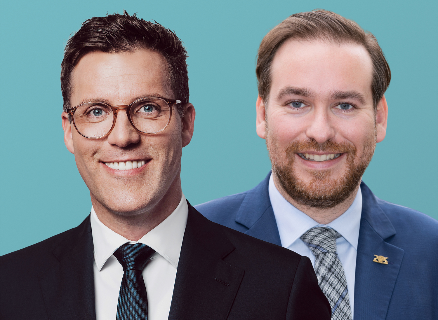 Manuel Hagel MdL (Foto: Marcel Ditrich) und Andreas Sturm MdL (Foto: Matthias Busse)