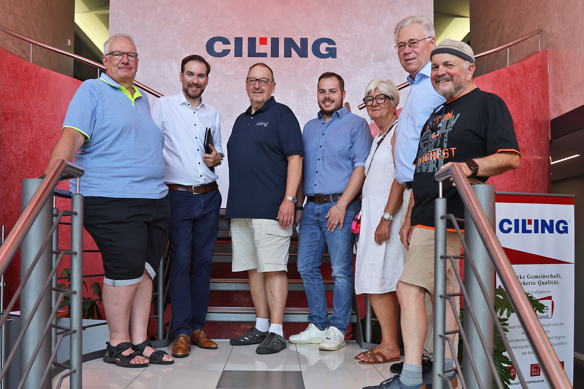 Andreas Sturm MdL und CDU Oftersheim bei CILING Decken- und Licht GmbH (Foto: Busse)