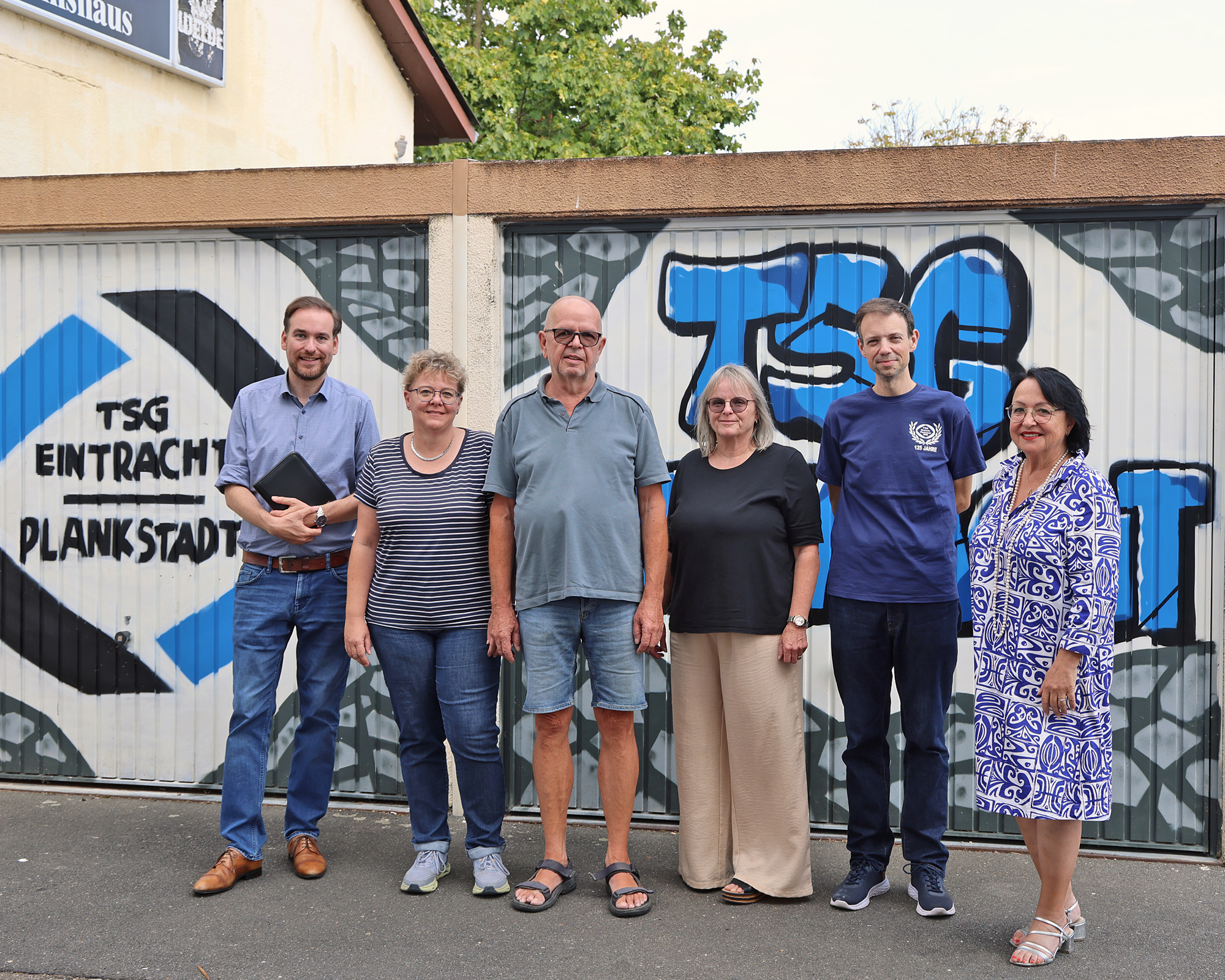 Andreas Sturm MdL und CDU Plankstadt im Dialog mit der TSG Eintracht Plankstadt (Foto: Busse)